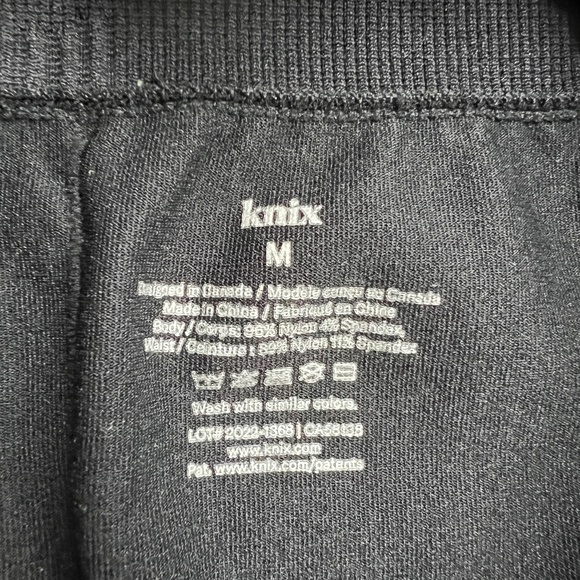 KNIX Good to Go Seamless Leggings Black Size M Wide Waistband Shaping - Picture 6 of 7